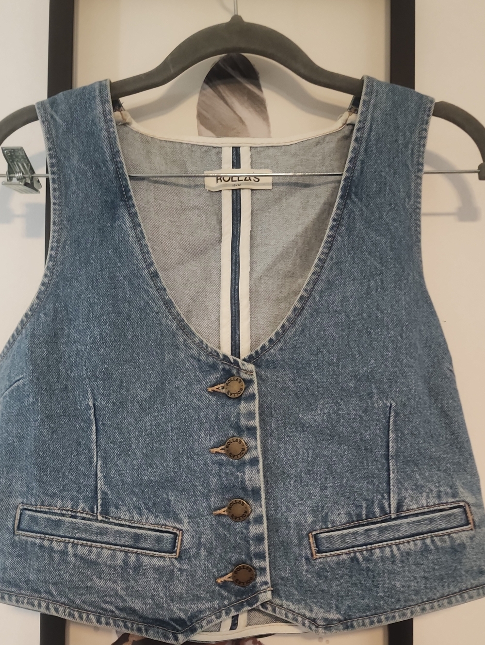 ROLLA'S Medium blue denim vest